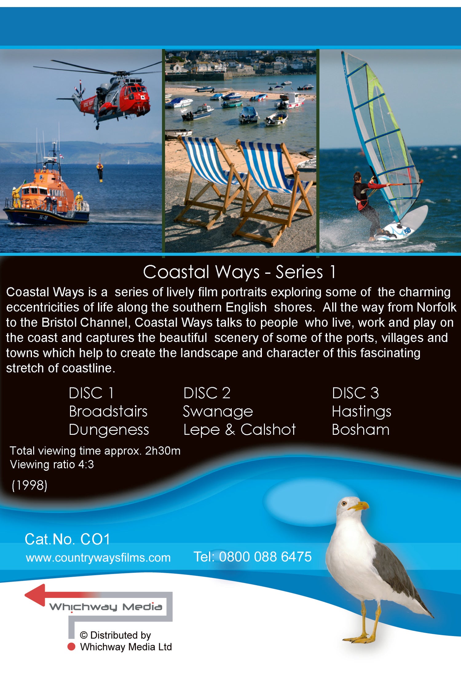 Coastal Ways Series 1 DVD box set – back cover