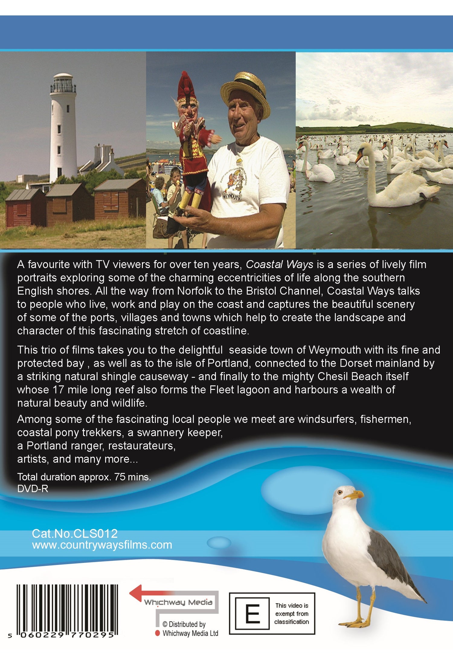Coastal Ways - Weymouth, Portland & Chesil Beach DVD — back cover