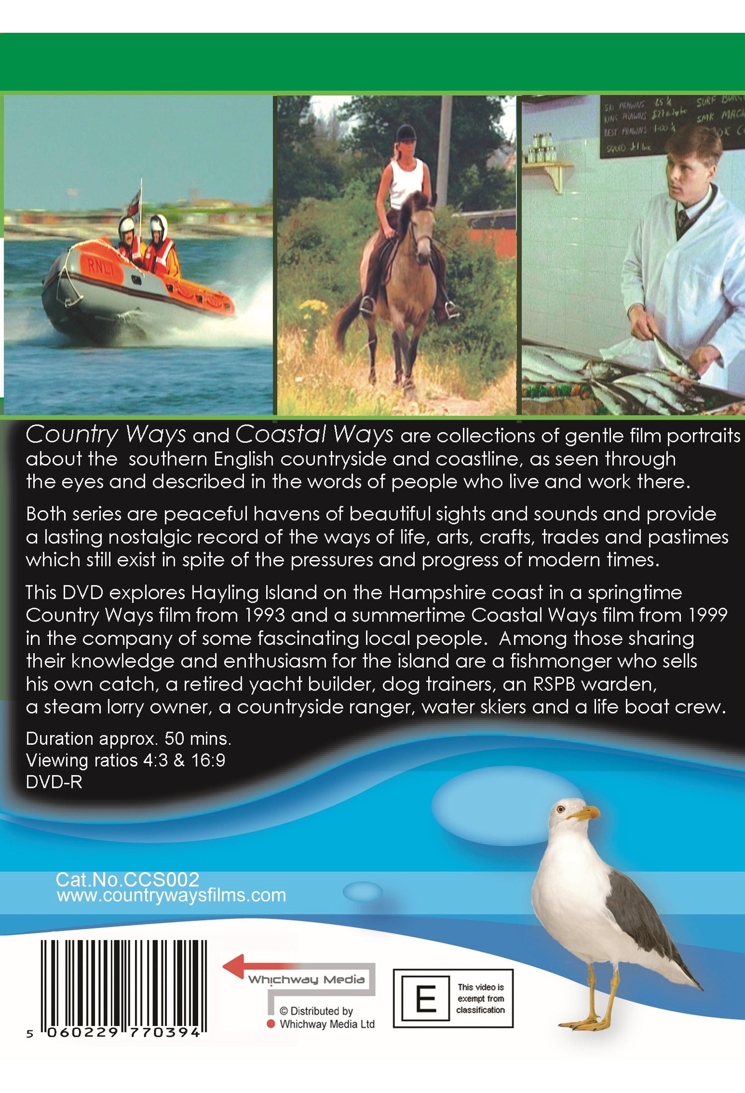 Country Ways & Coastal Ways - Hayling Island DVD — back cover