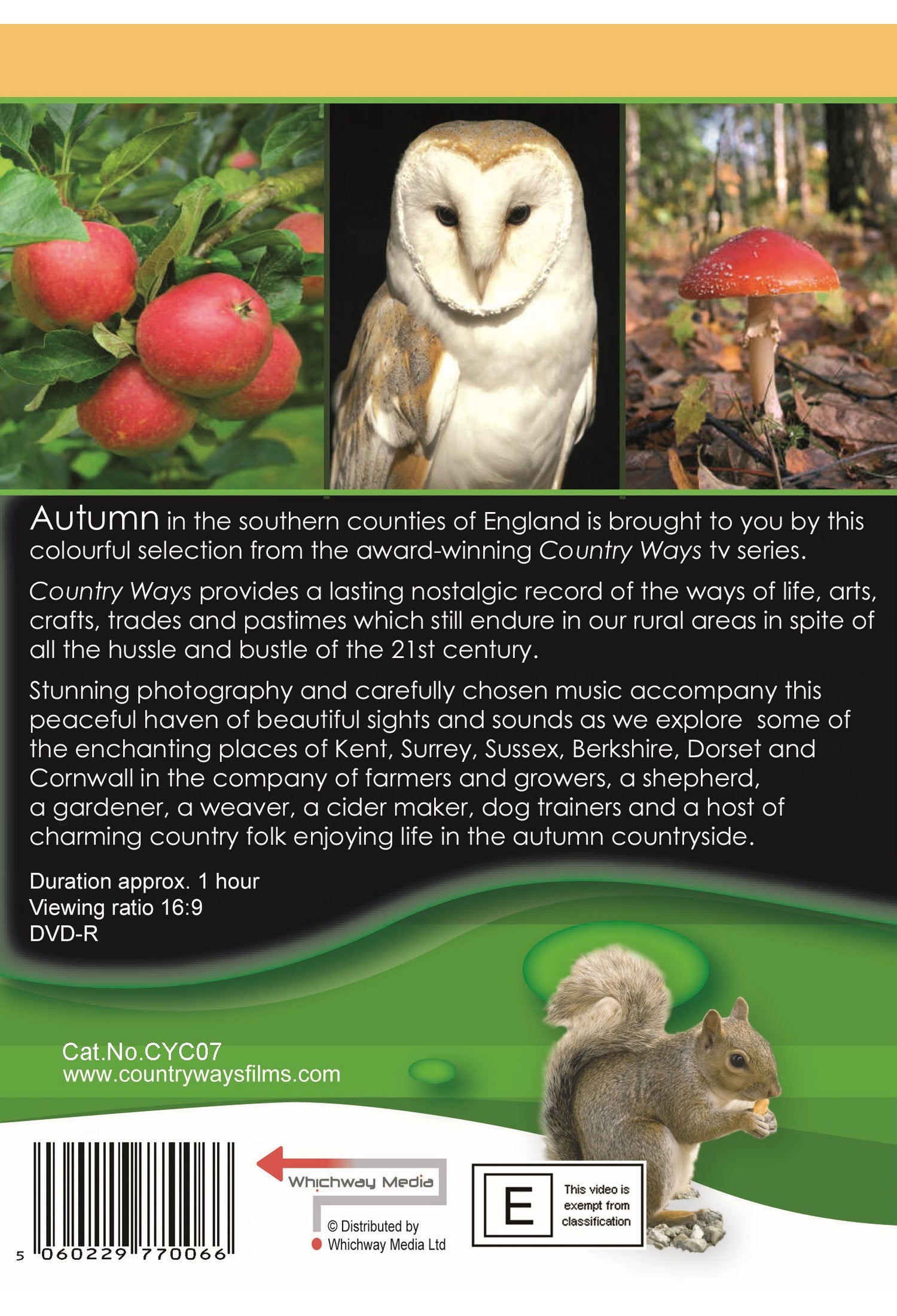 Country Ways Autumn DVD — back cover