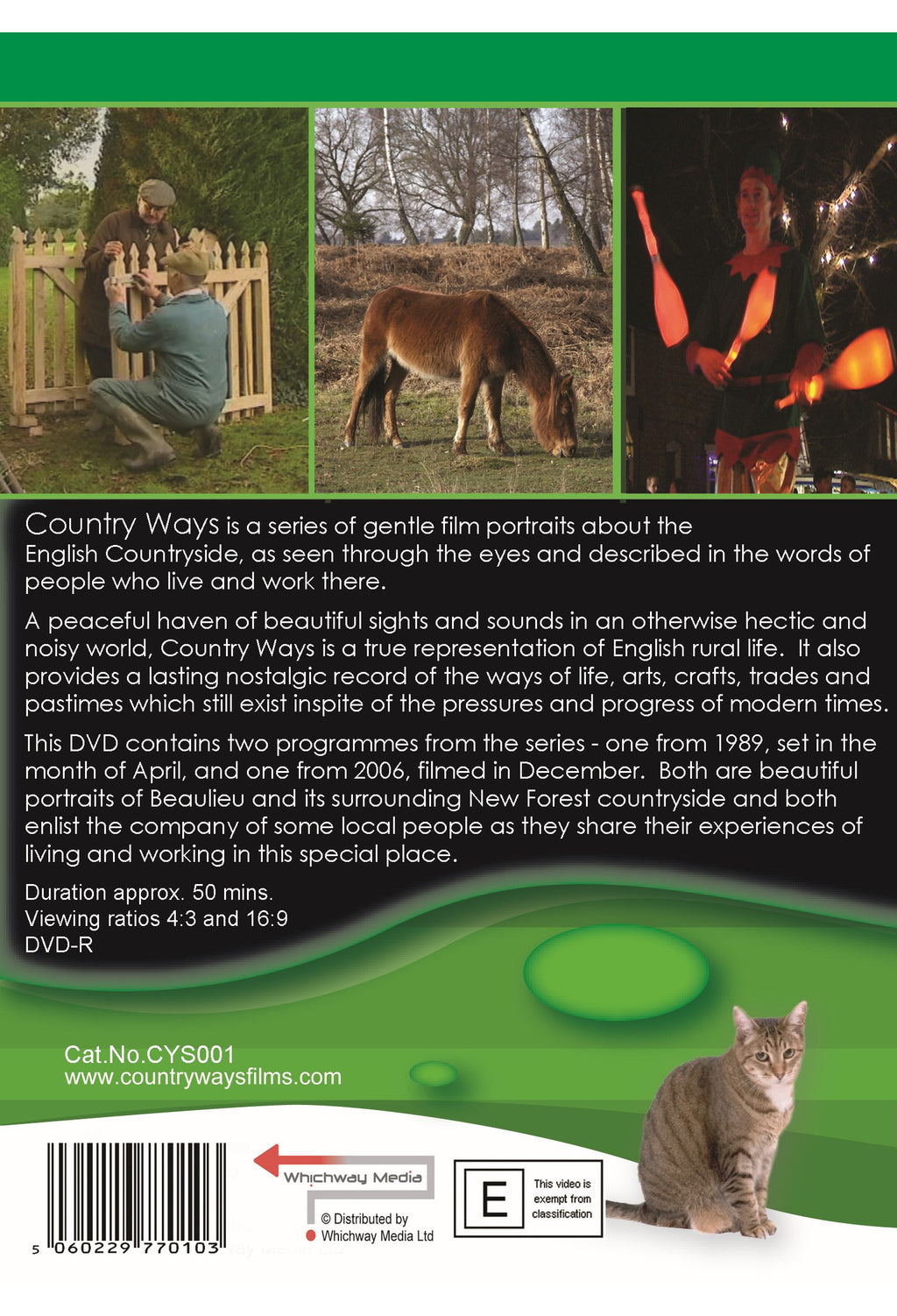 Country Ways - Beaulieu DVD — back cover
