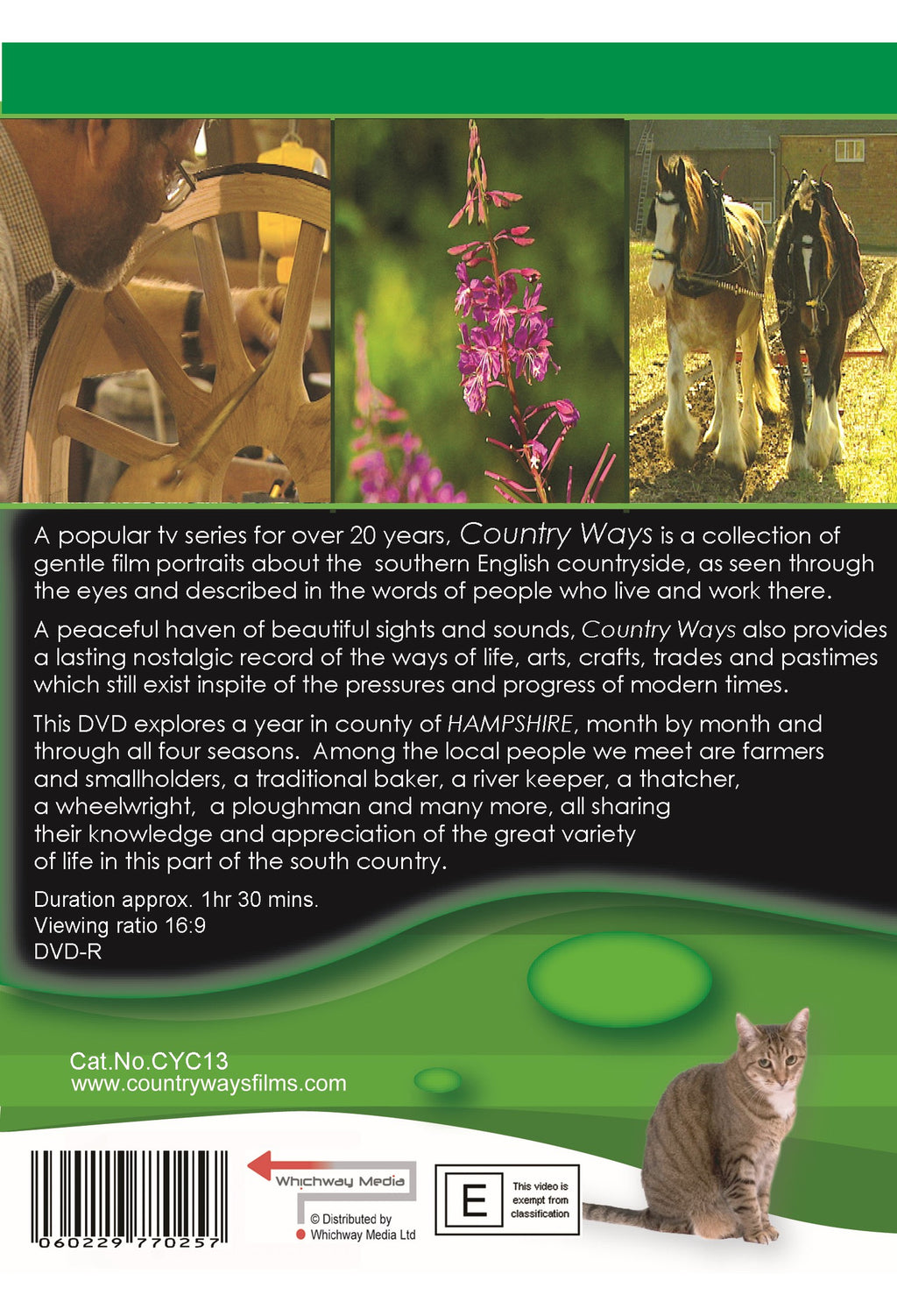 Country Ways - Hampshire DVD — back cover