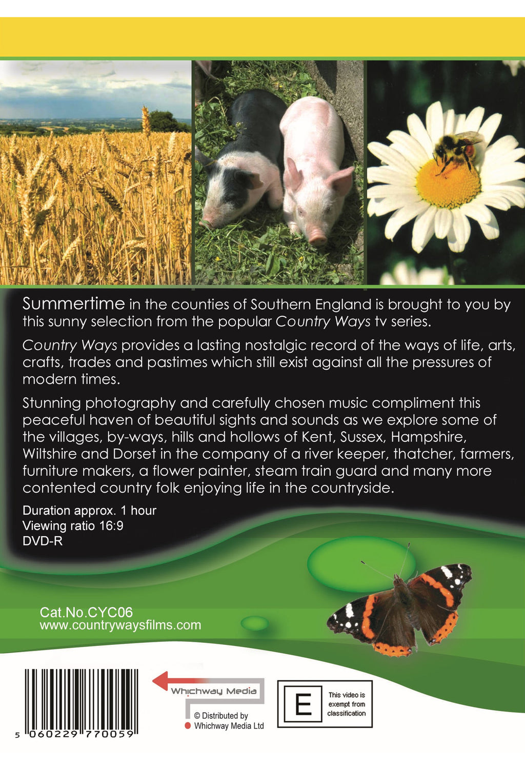 Country Ways Summer DVD — back cover
