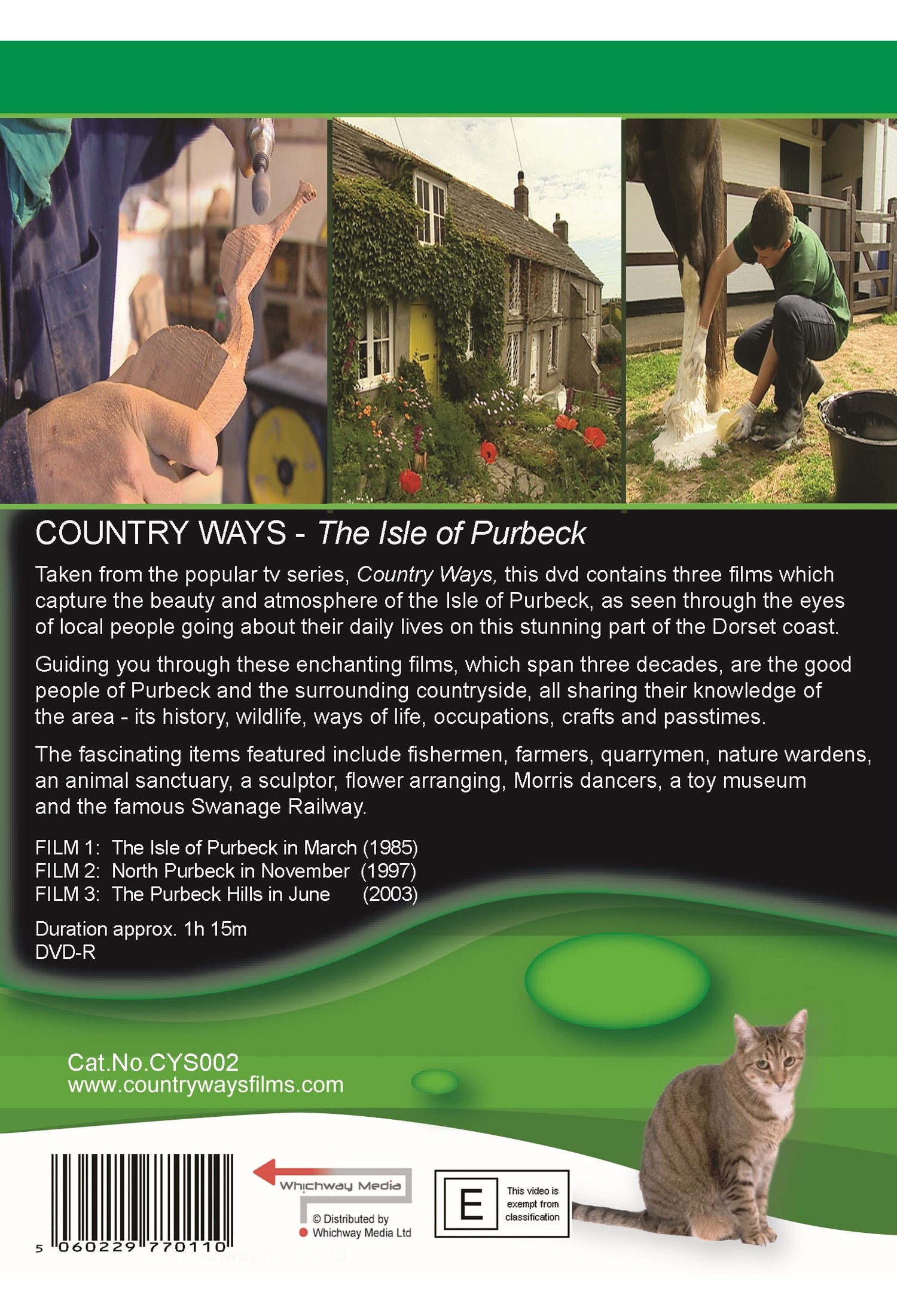 Country Ways - The Isle of Purbeck DVD — back cover