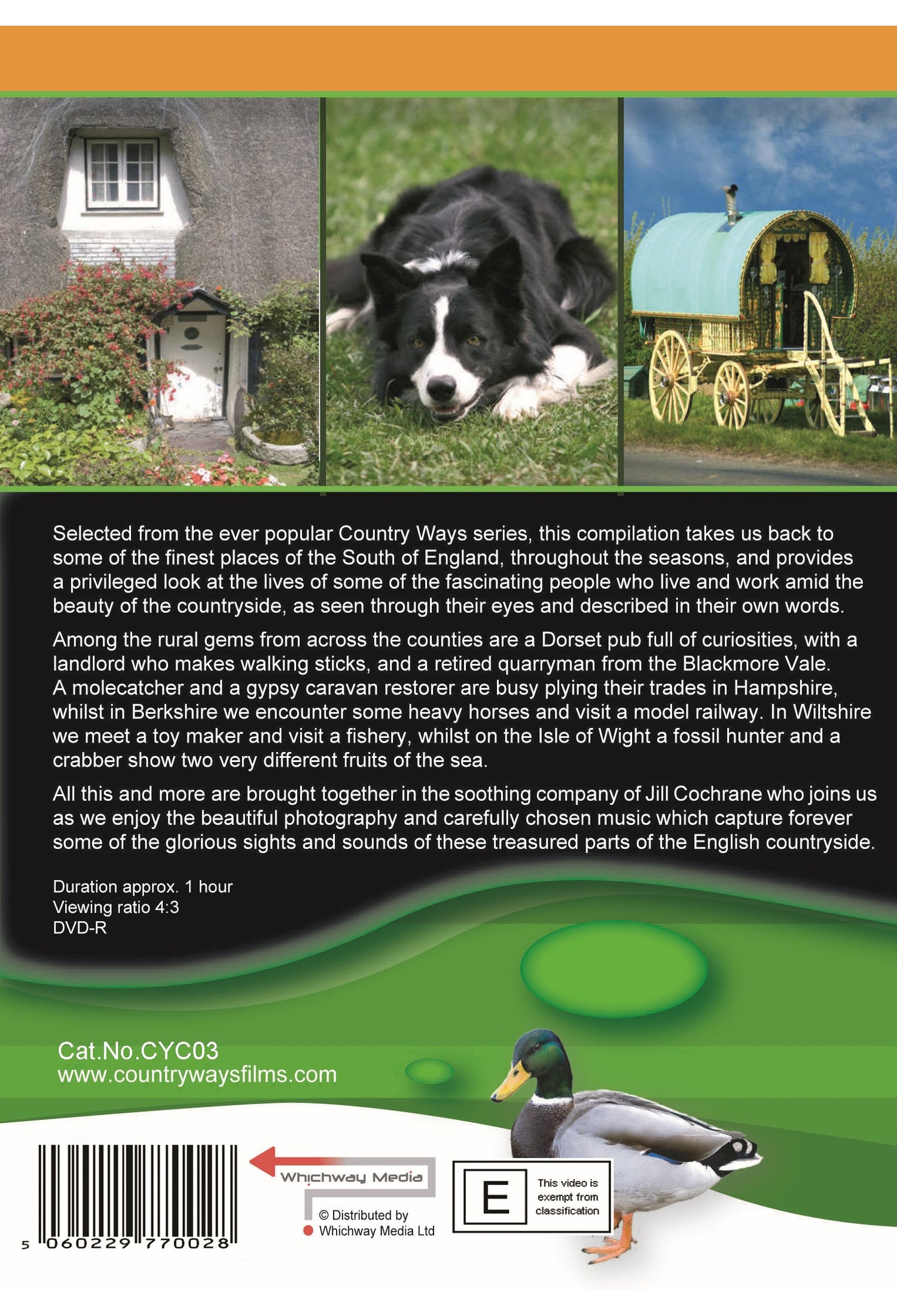Country Ways - Villages of the South DVD — back cover