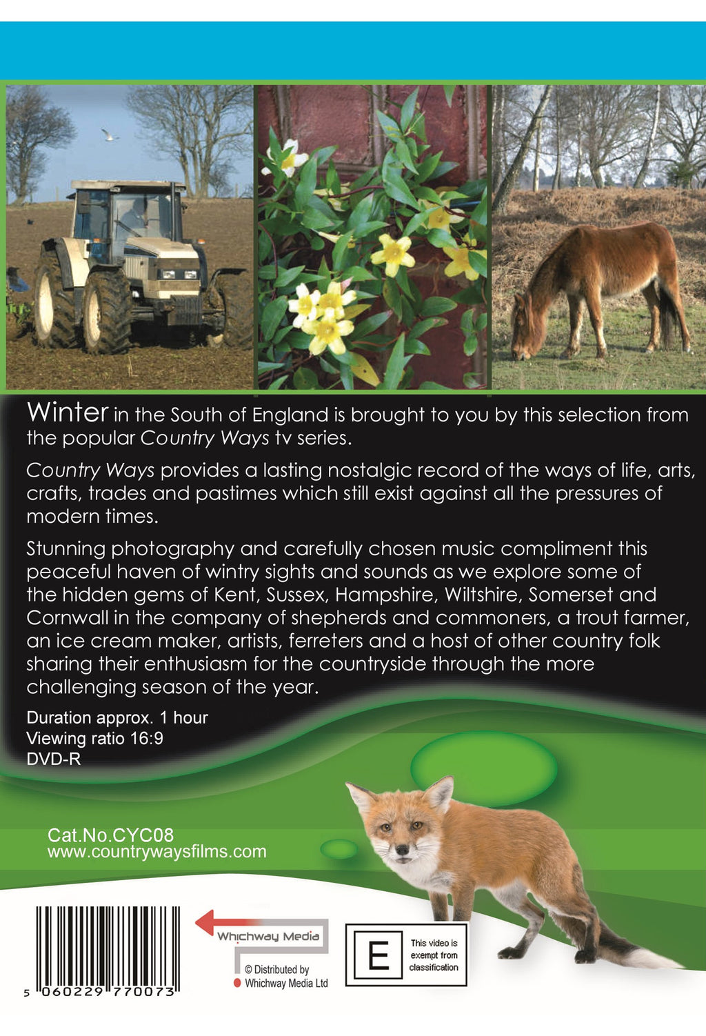 Country Ways Winter DVD — back cover
